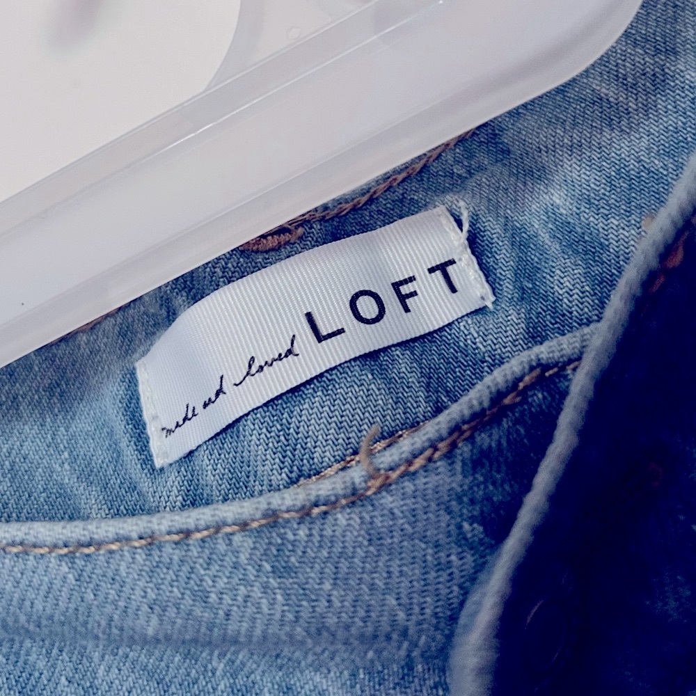 LOFT “The Wide Leg” Jeans size 27 / 4 - Picture 3 of 4